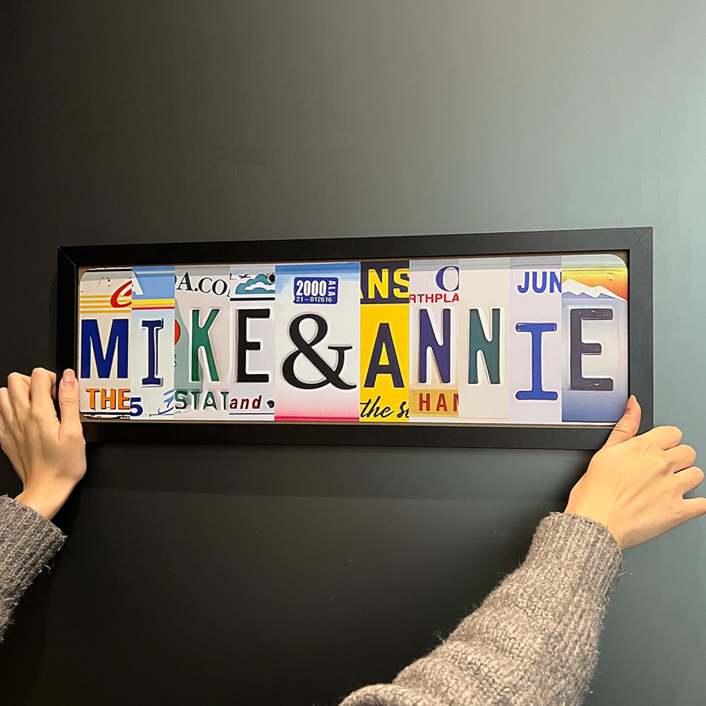 50%OFF❤️Personalized Handmade License Plate Stainless Steel Sign