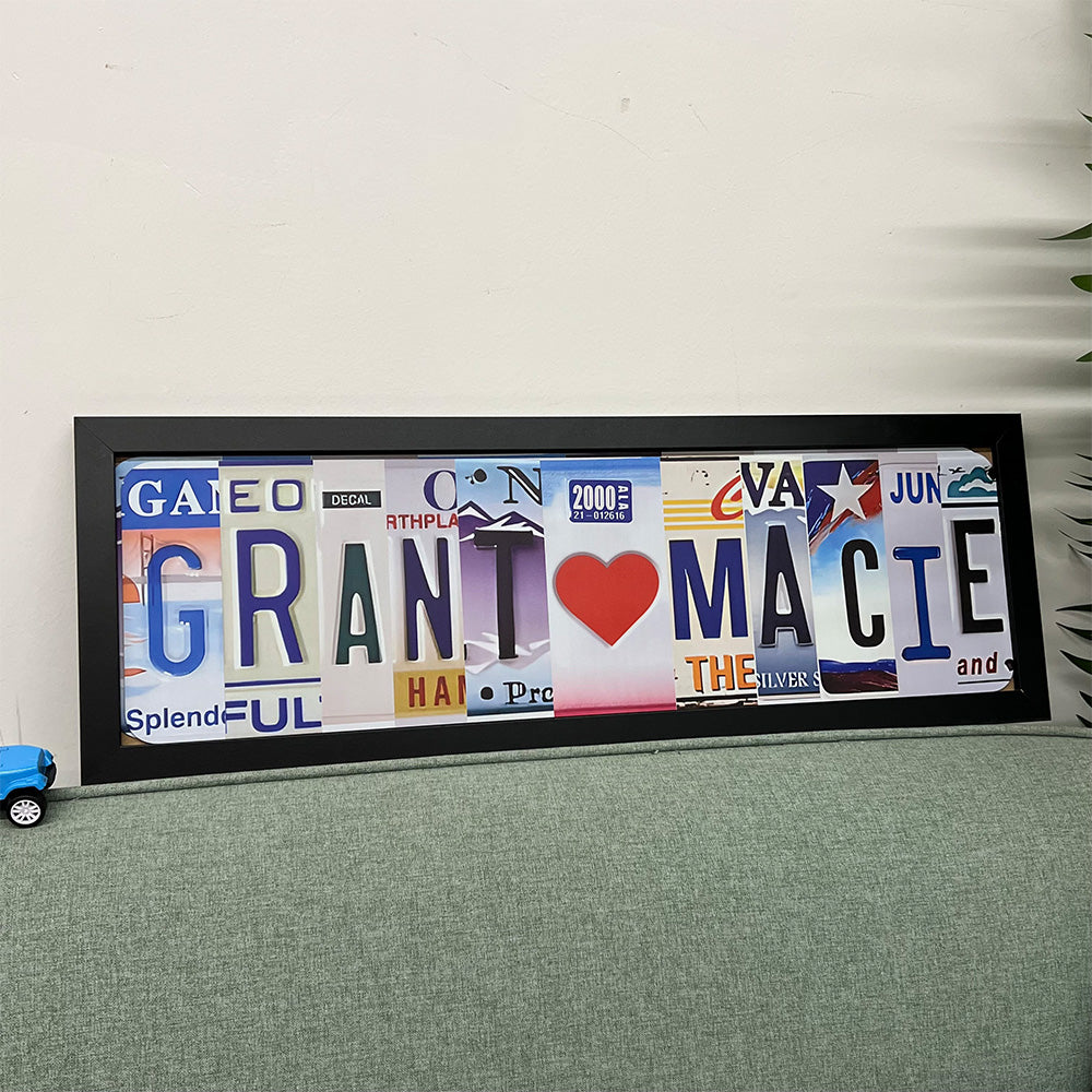 50%OFF❤️Personalized Handmade License Plate Stainless Steel Sign