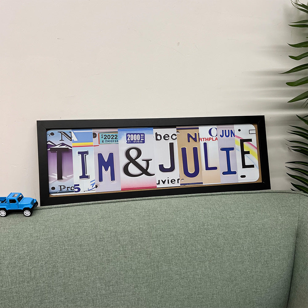 50%OFF❤️Personalized Handmade License Plate Stainless Steel Sign