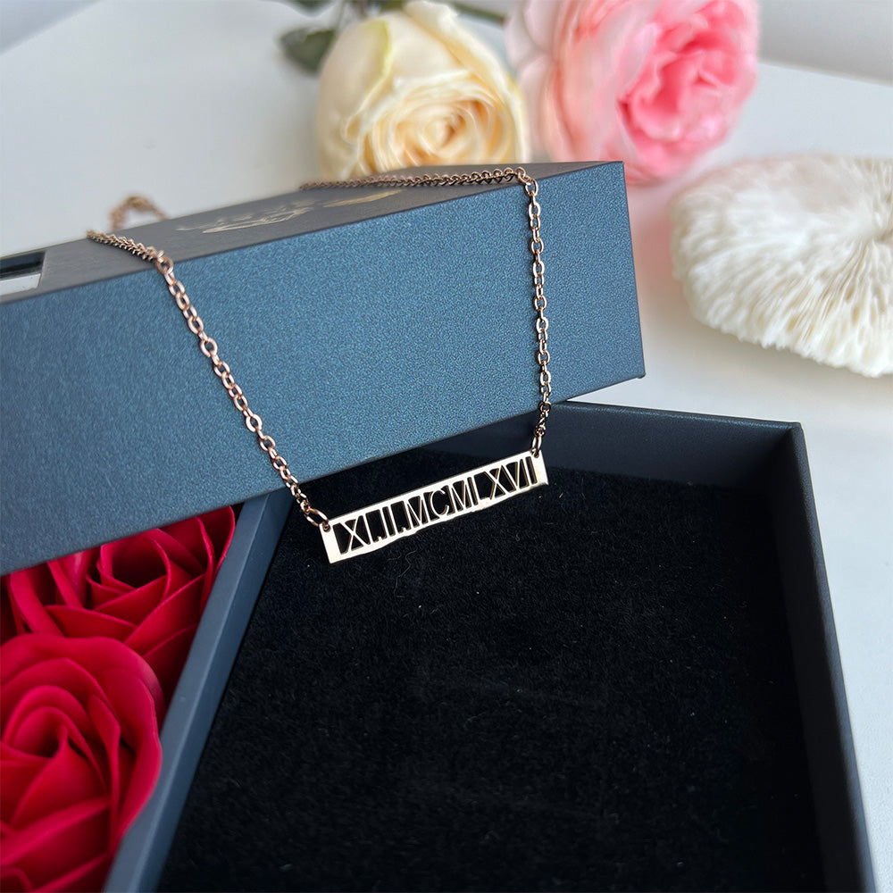 50%off⭐️Personalized Roman Numerals Necklace