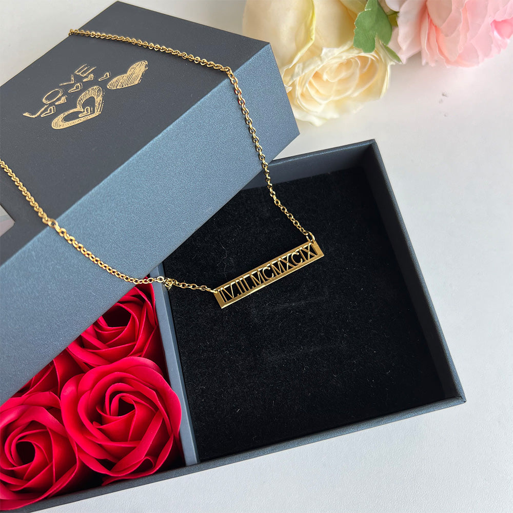50%off⭐️Personalized Roman Numerals Necklace