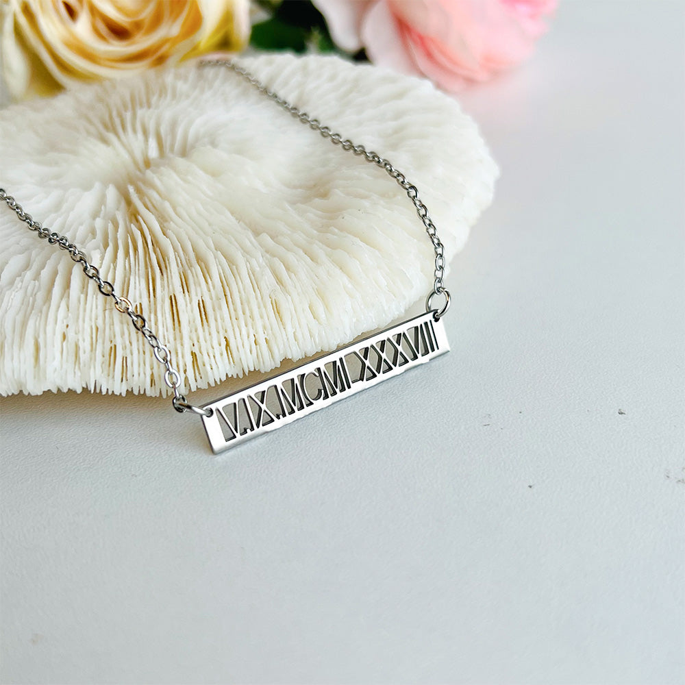 50%off⭐️Personalized Roman Numerals Necklace