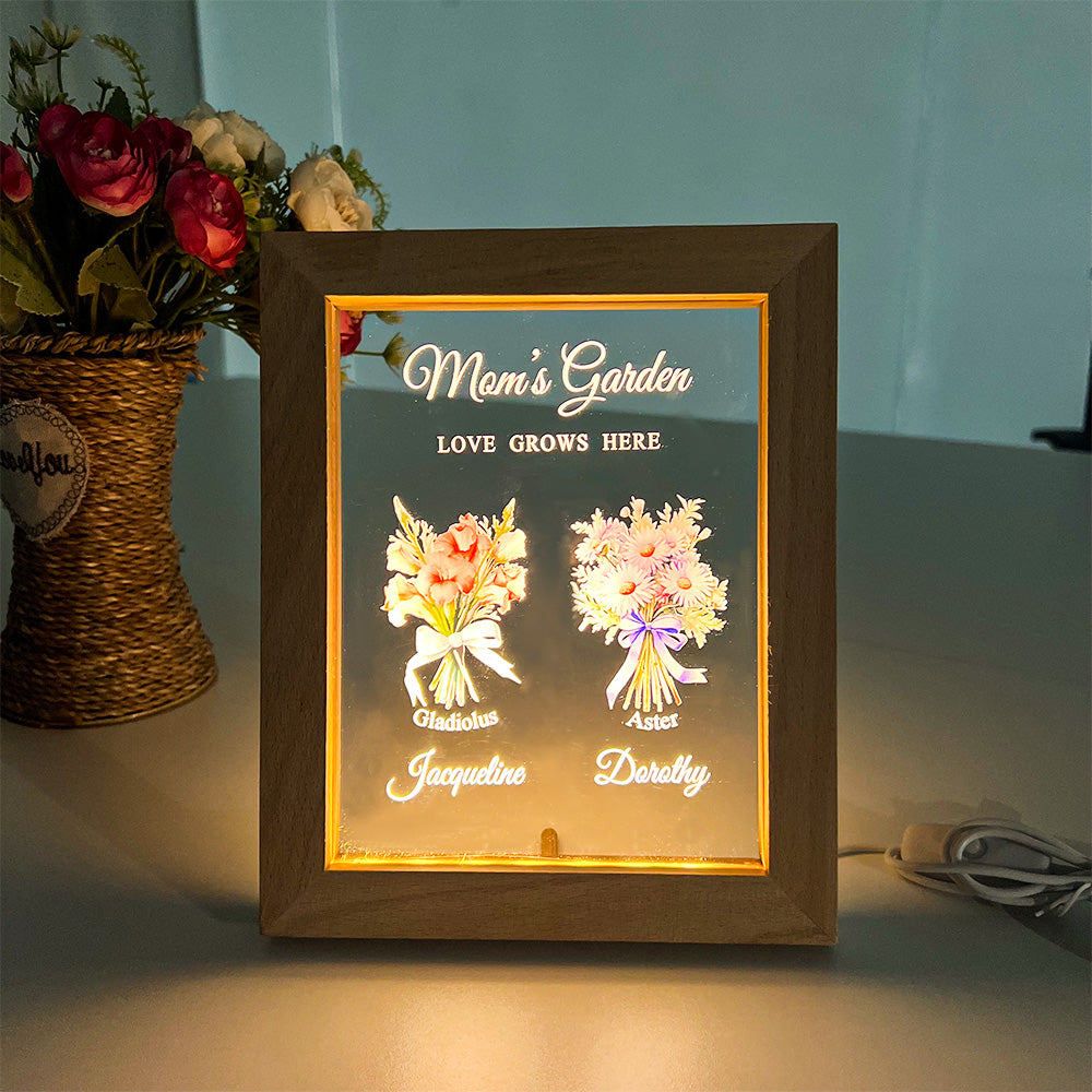 50%OFF⭐️Birth Month Flower Bouquet Customized LED Light