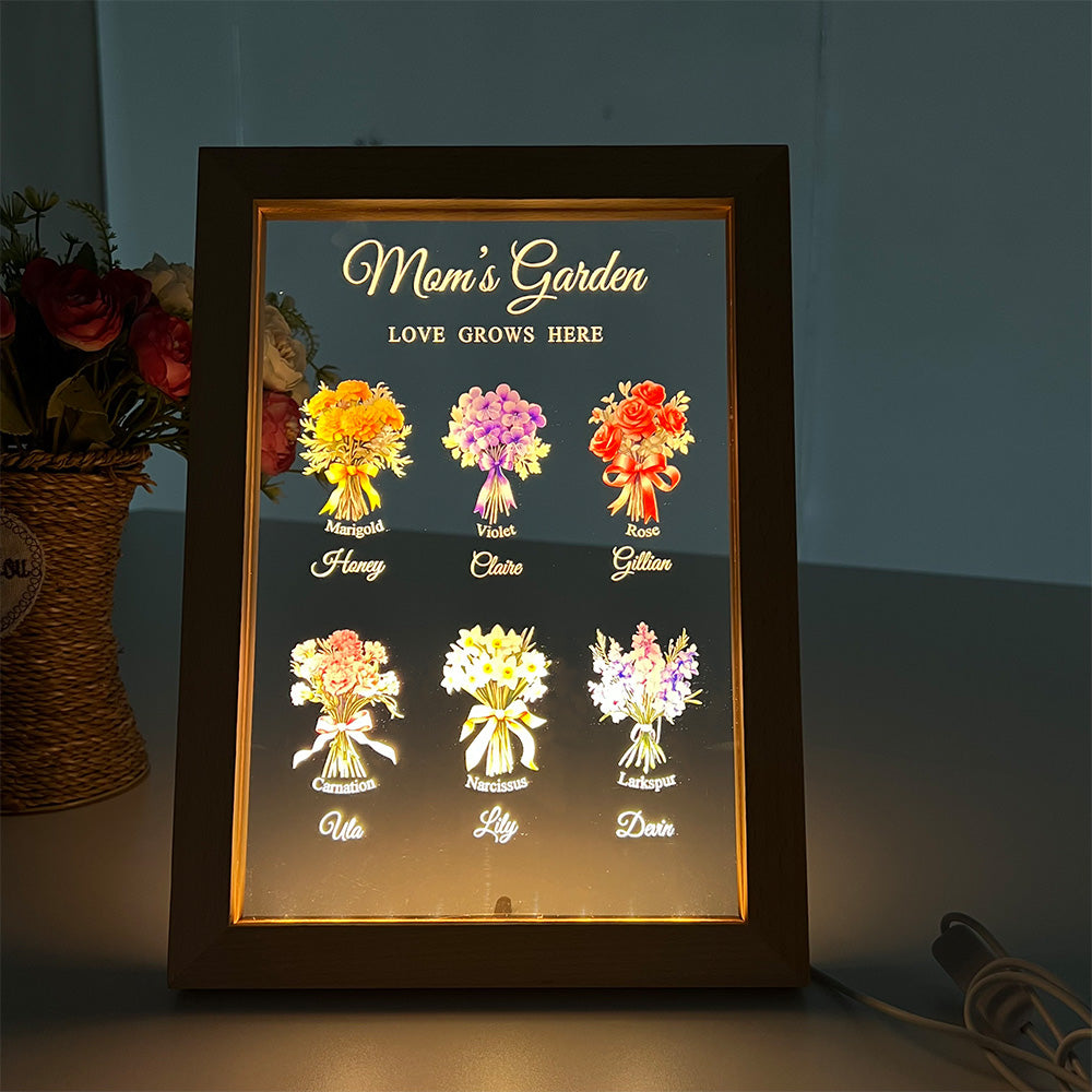 50%OFF⭐️Birth Month Flower Bouquet Customized LED Light