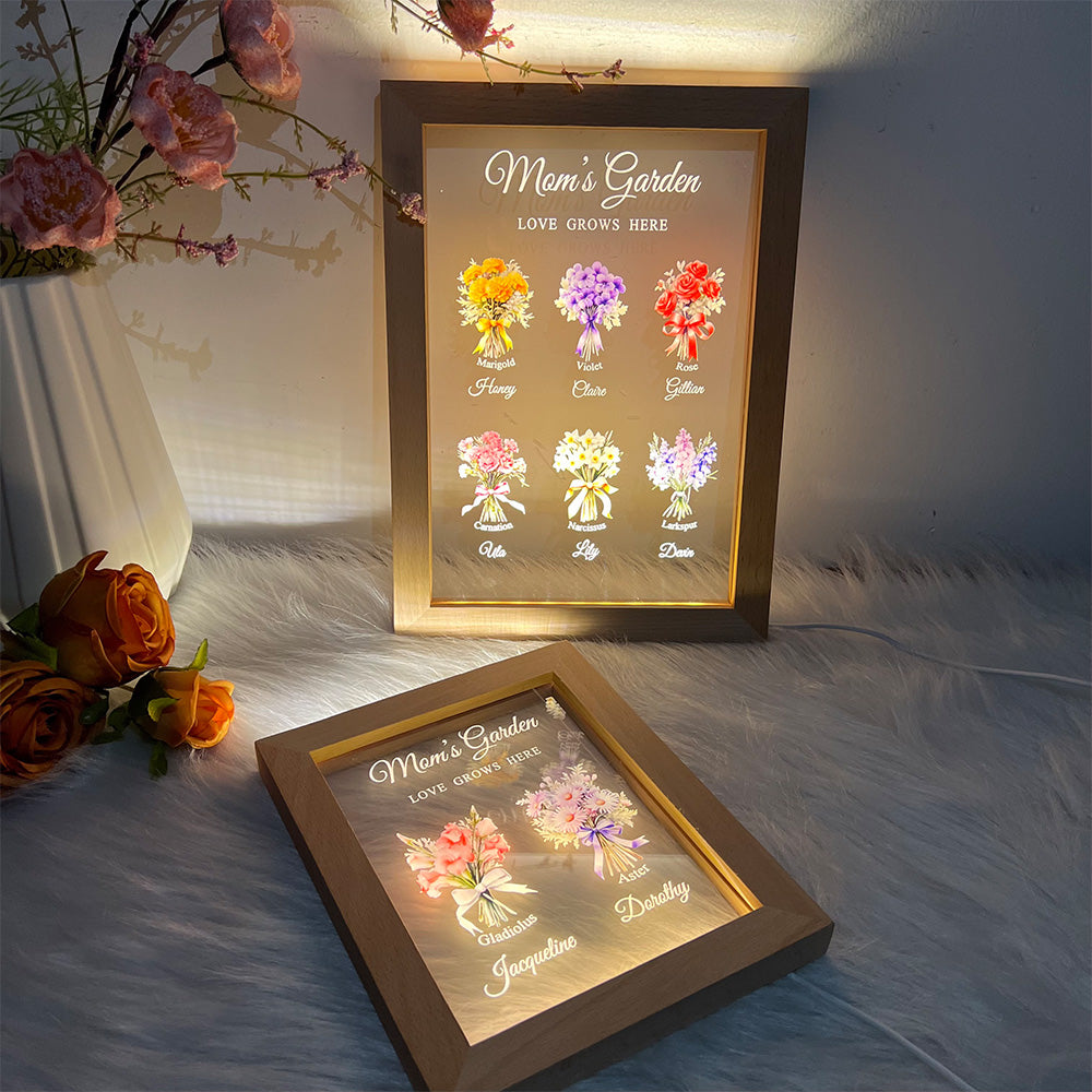 50%OFF⭐️Birth Month Flower Bouquet Customized LED Light