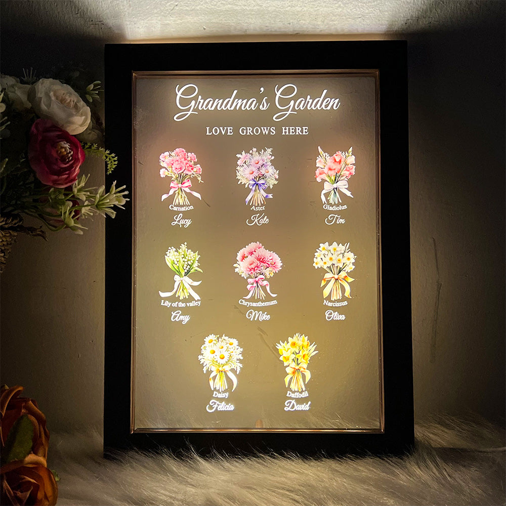 50%OFF⭐️Birth Month Flower Bouquet Customized LED Light