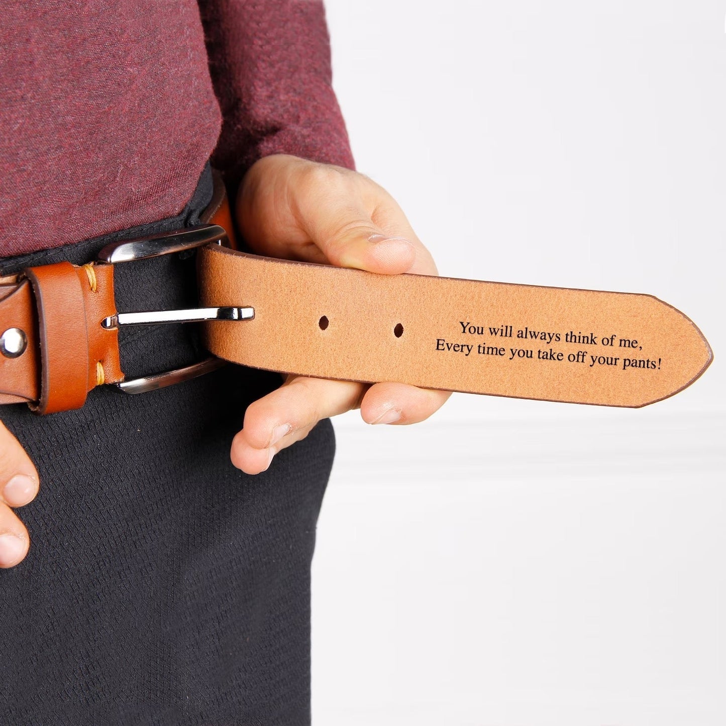 ⭐️50% OFF, A Custom Belt That Can Stop Men From Cheating😄 For BF/HUSBAND