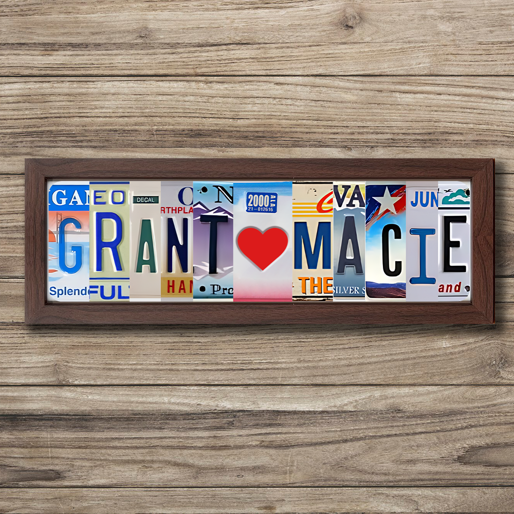 50%OFF❤️Personalized Handmade License Plate Stainless Steel Sign