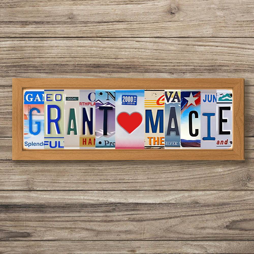 50%OFF❤️Personalized Handmade License Plate Stainless Steel Sign