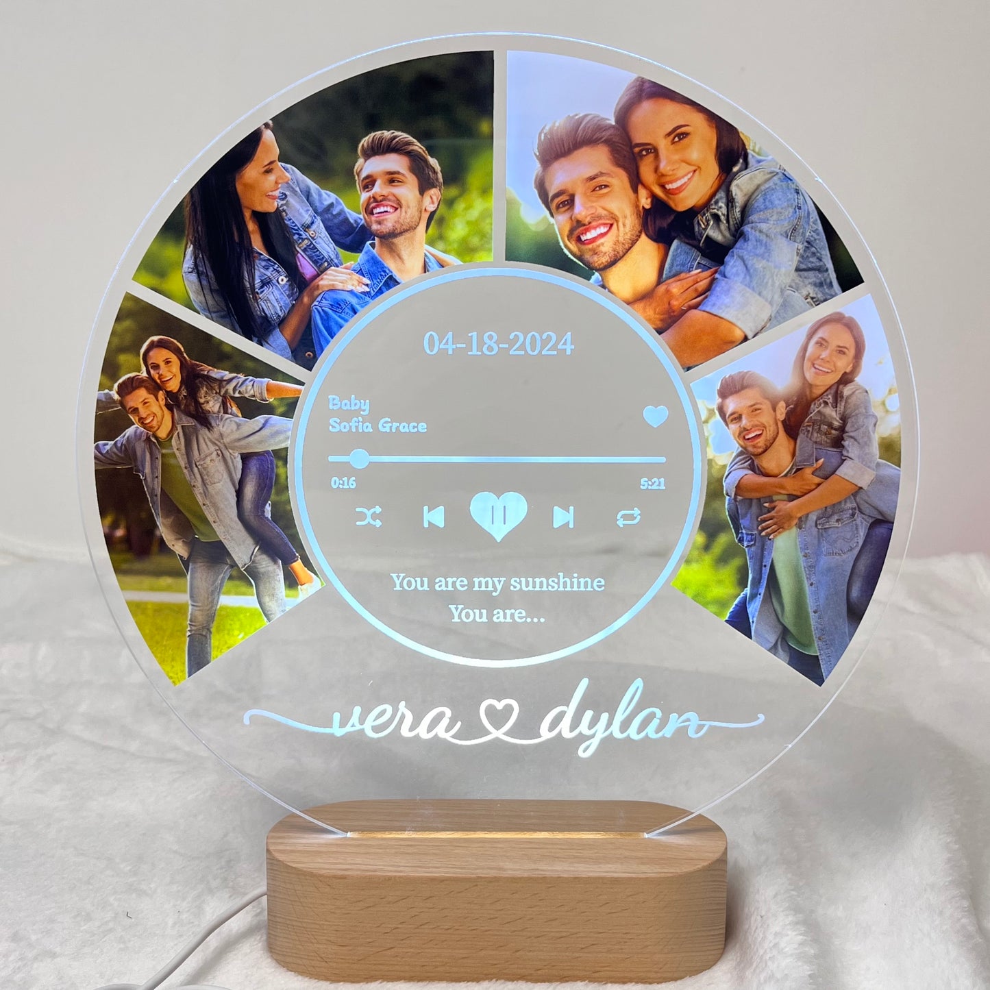 50%OFF⭐️Personalized Photo Night Light Plaque