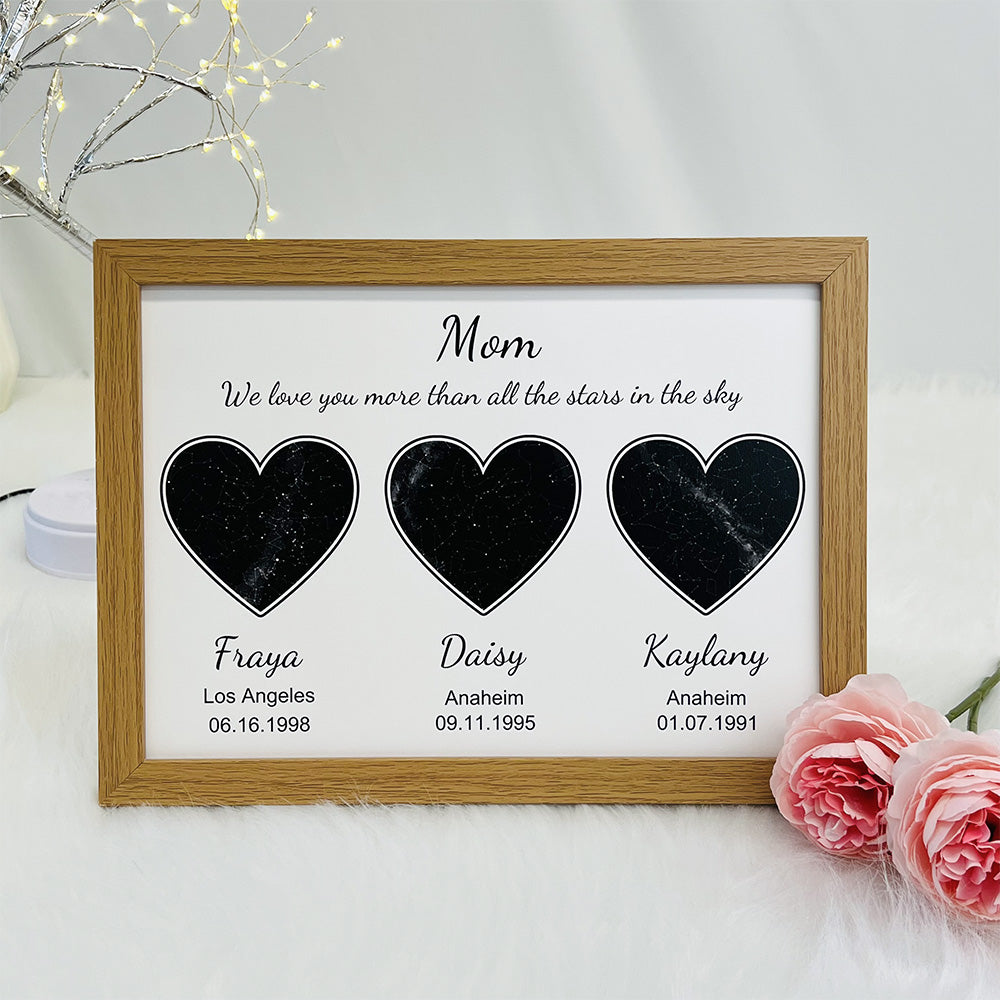 50%OFF⭐️ Custom Star Maps Frame For Mom/Grandma