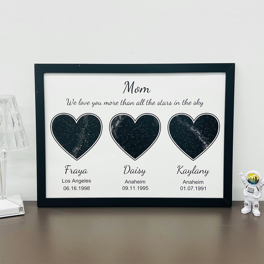 50%OFF⭐️ Custom Star Maps Frame For Mom/Grandma