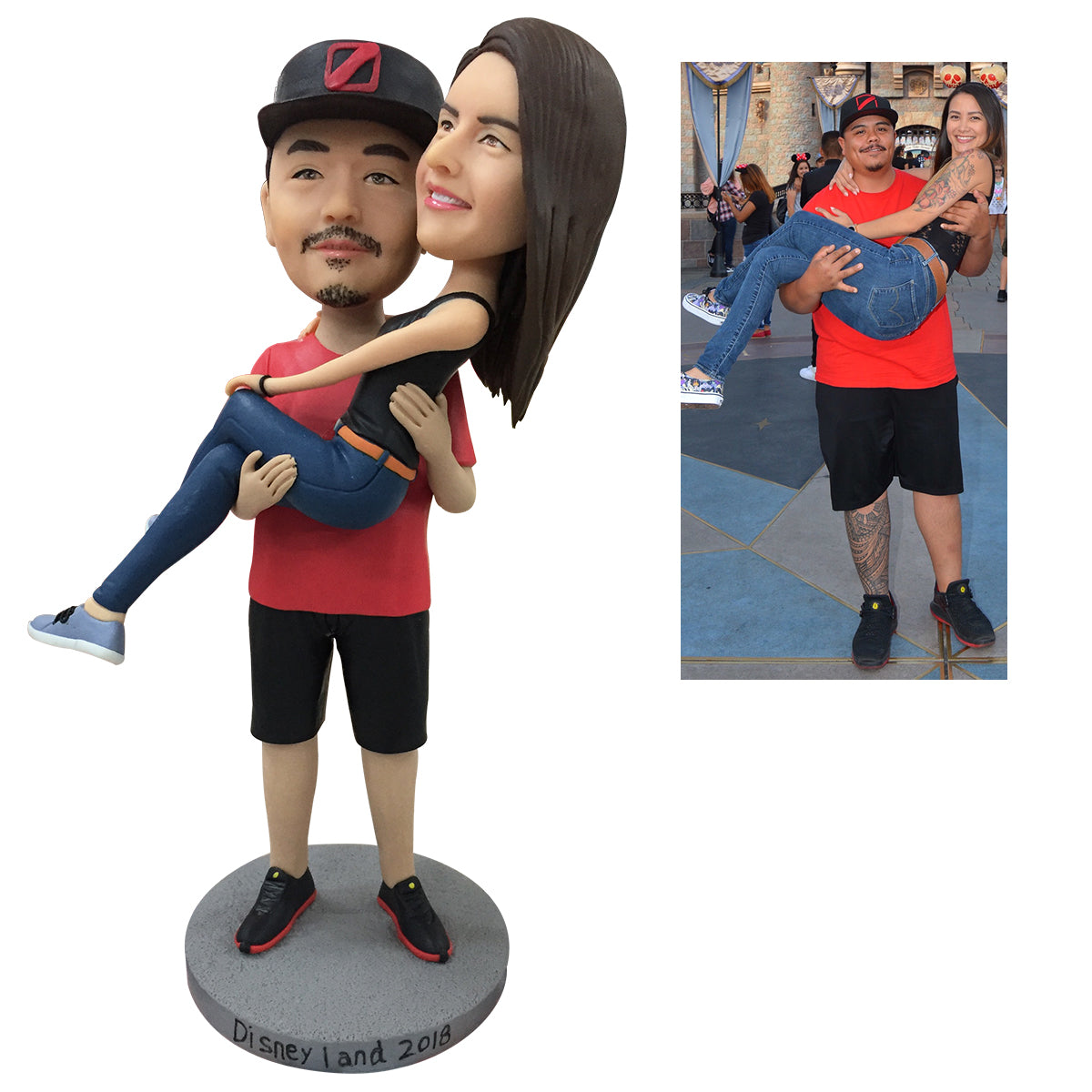 Fully Customizable 1-5 Person Custom Bobblehead With Engraved Text