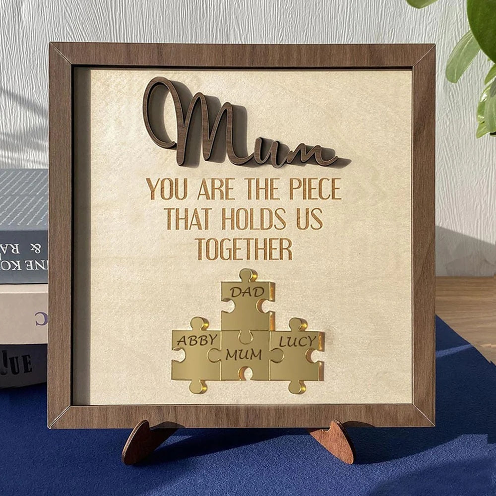 Personalized Acrylic Puzzle Frame Gift for Mom