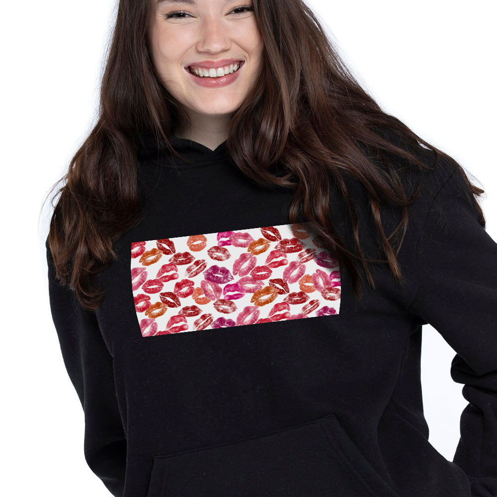 TikTok Trend Custom Lip Print Hoodie Kiss Hoodie