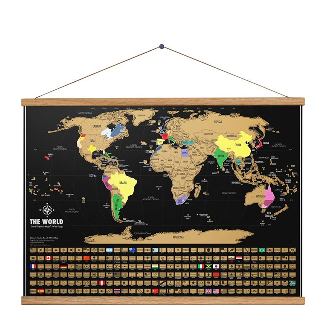 50%OFF⭐️Scratch Off Map Of The World Large Size Upgraded Version