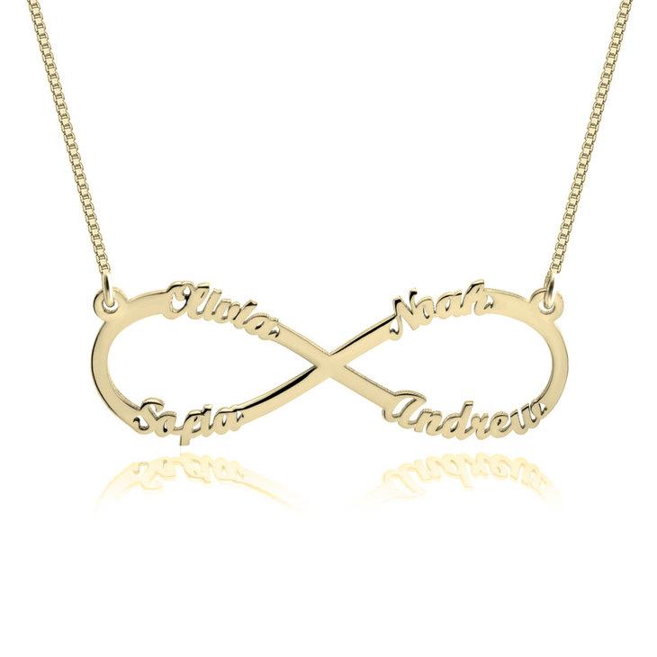 Personalized Infinity Necklace With Names