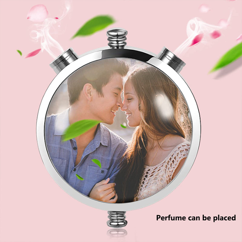 Personalized Photo Car Aromatherapy Lucky Crystal Pendant