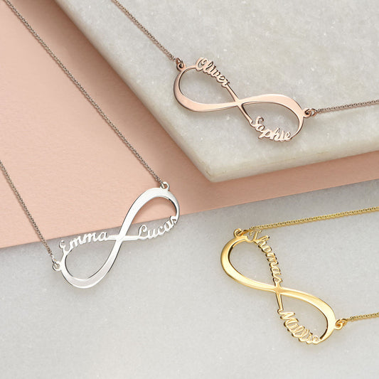 Personalized Infinity Necklace With Names