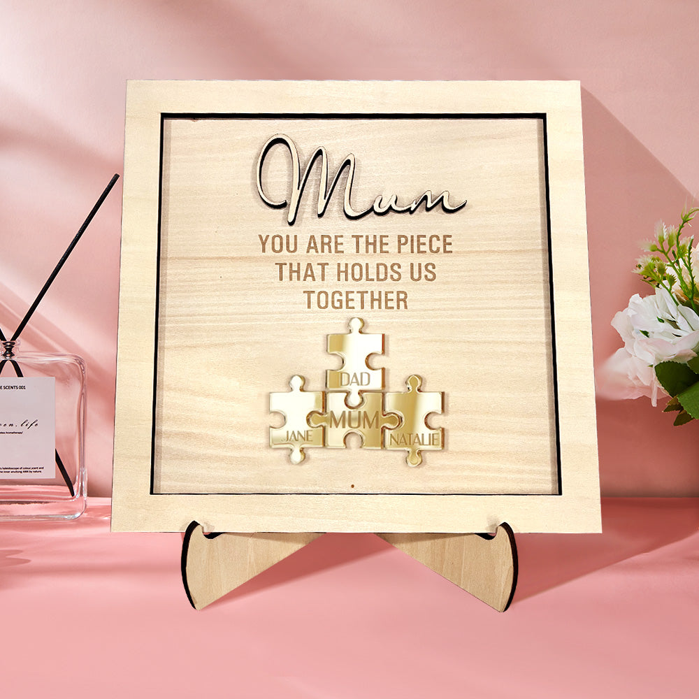 Personalized Acrylic Puzzle Frame Gift for Mom