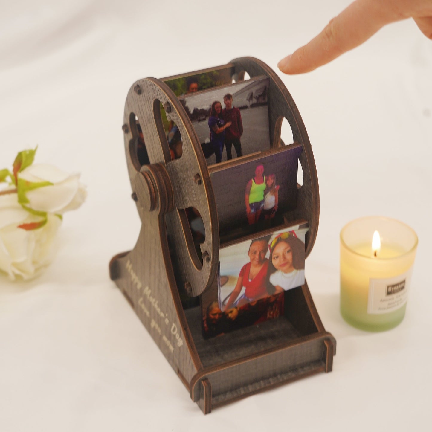 Personalized Mini Ferris Wheel with Photos, Best Gift For Her