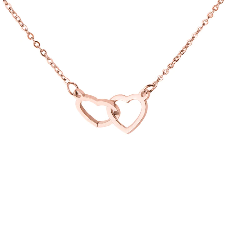 ETERNALLY PRESERVED ROTATING ROSE BOX -  ENGRAVED HEART NECKLACE