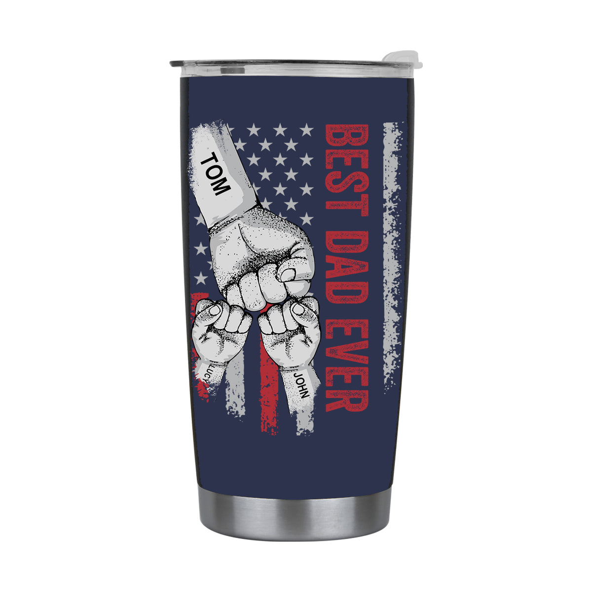 👨BEST DAD EVER Custom Stainless Steel Tumbler