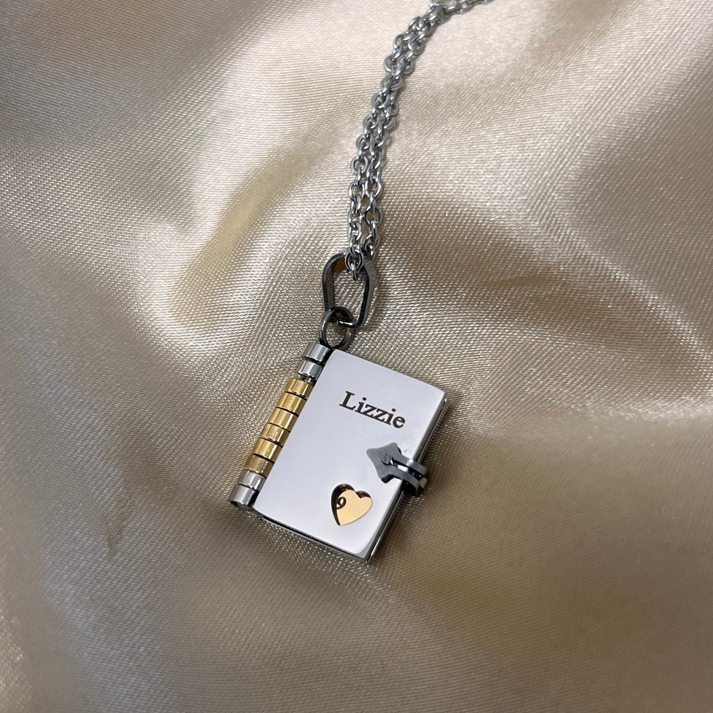 Book Necklace - Any Message Inside