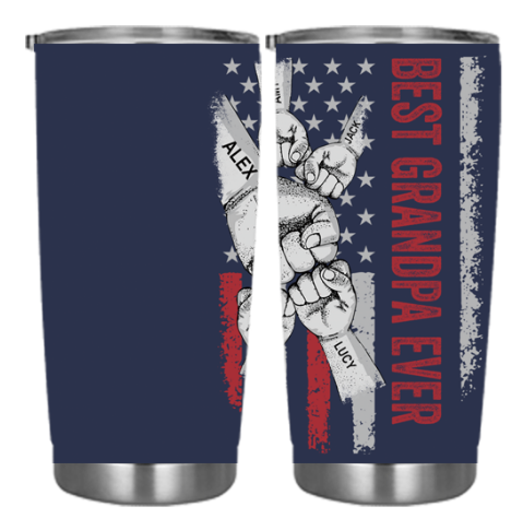 👨BEST DAD EVER Custom Stainless Steel Tumbler