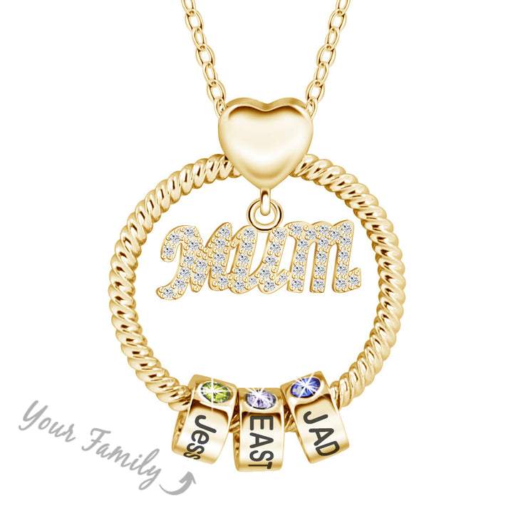 Custom Family Love Necklace For Mom/DaD/Nana