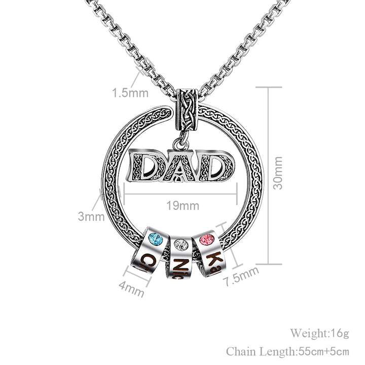 Custom Family Love Necklace For Mom/DaD/Nana